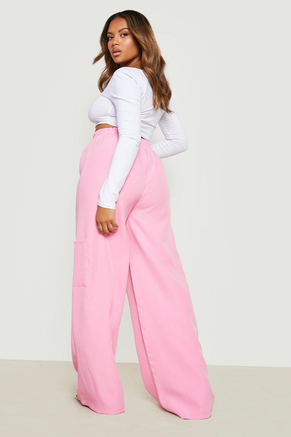 missguided pink cargo pants